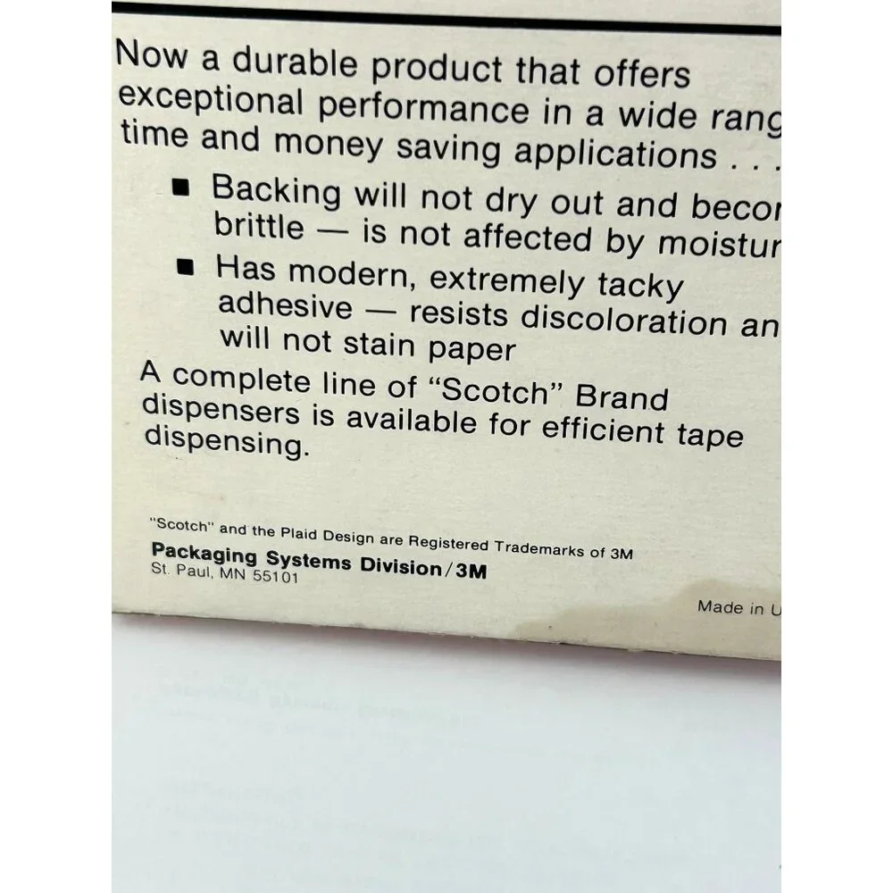 Scotch 3M Transparent Tape VTG 3/8